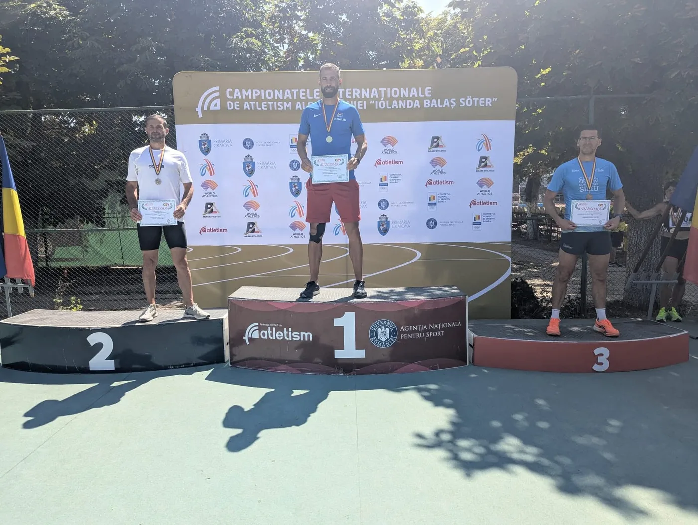 Pe podium, la campionatele internaționale de atletism