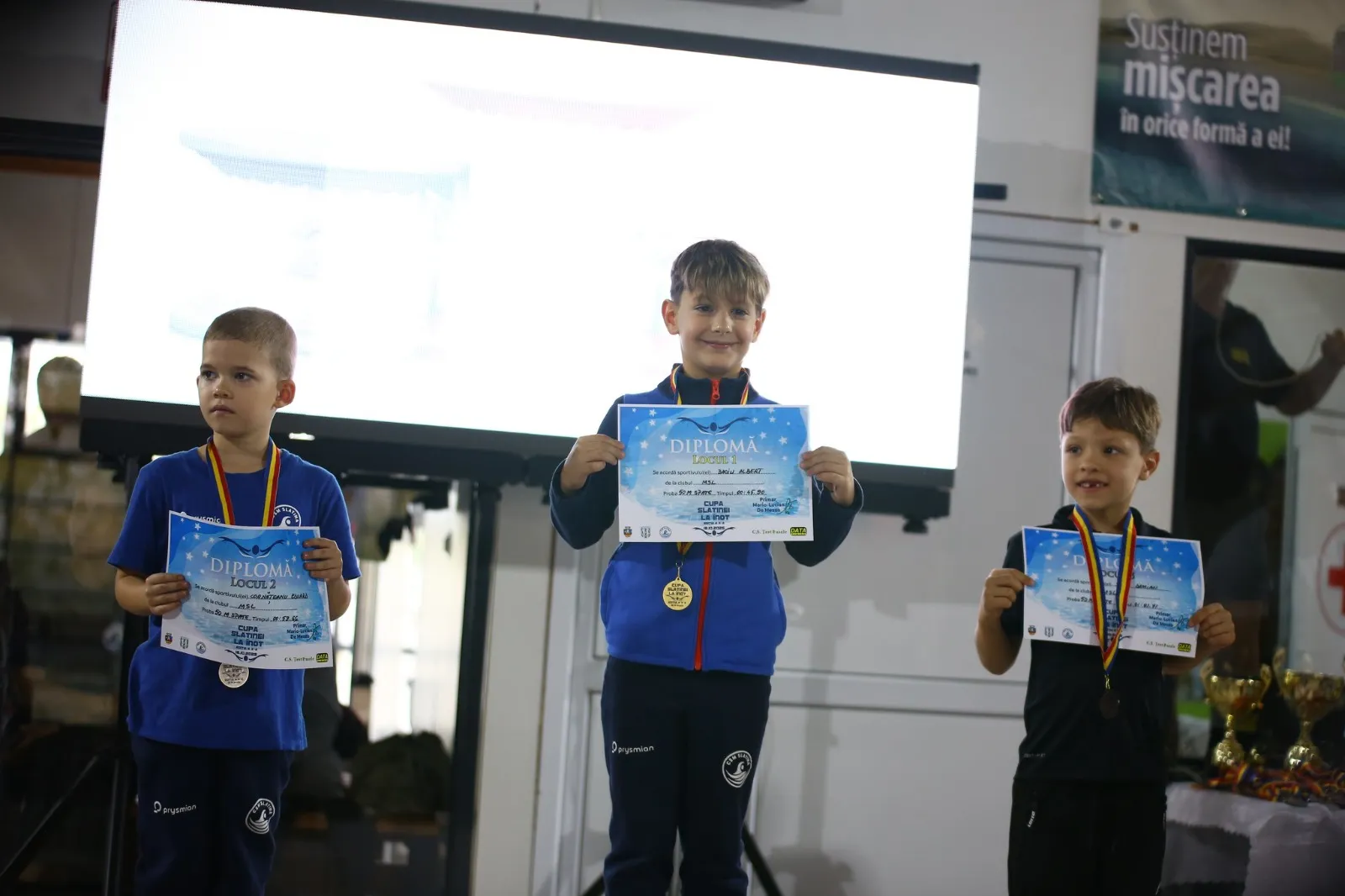 Trei sportivi premiați cu diplome